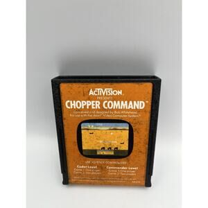 1984 Atari 2600 Game Activison CHOPPER COMMAND Tested And Working